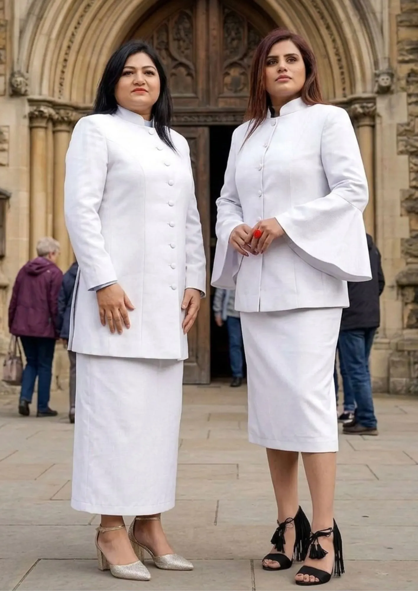 Why Does a White Clergy Dress Create a Professional Ministry Appearance?