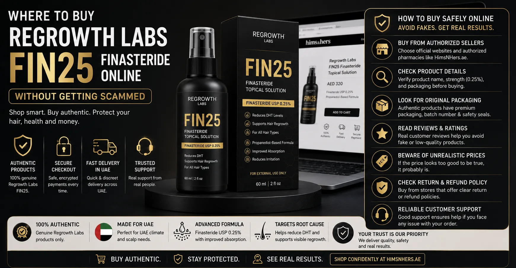 Where to Buy Regrowth Labs FIN25 Finasteride Online Without Getting Scammed
