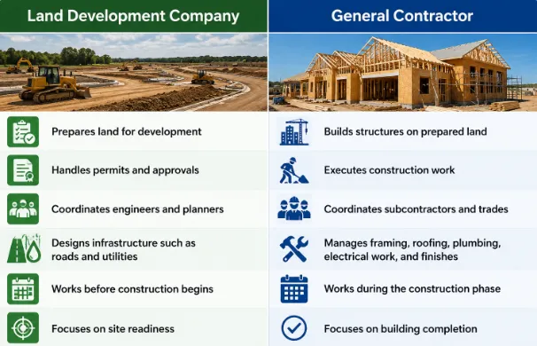 Land Development Company vs. General Contractor