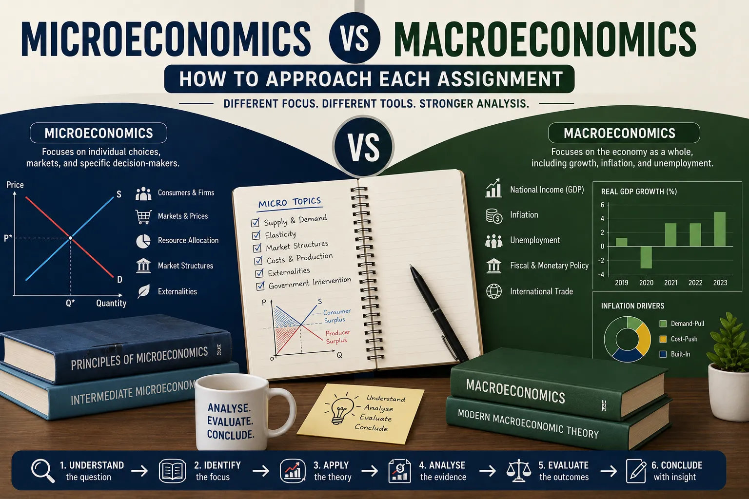 Microeconomics vs Macroeconomics How to Approach Each Assignment