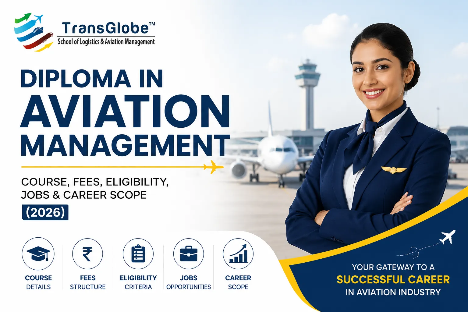 Diploma in Aviation Management: Course, Fees, Eligibility, Jobs & Career Scope (2026)