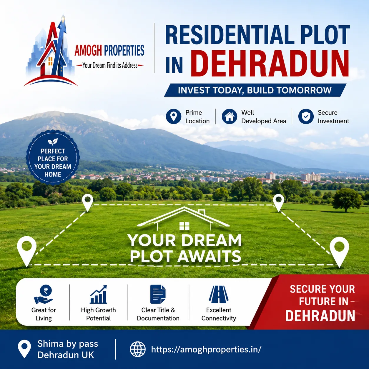 Why Choose Amogh Properties for a Residential Plot in Dehradun?