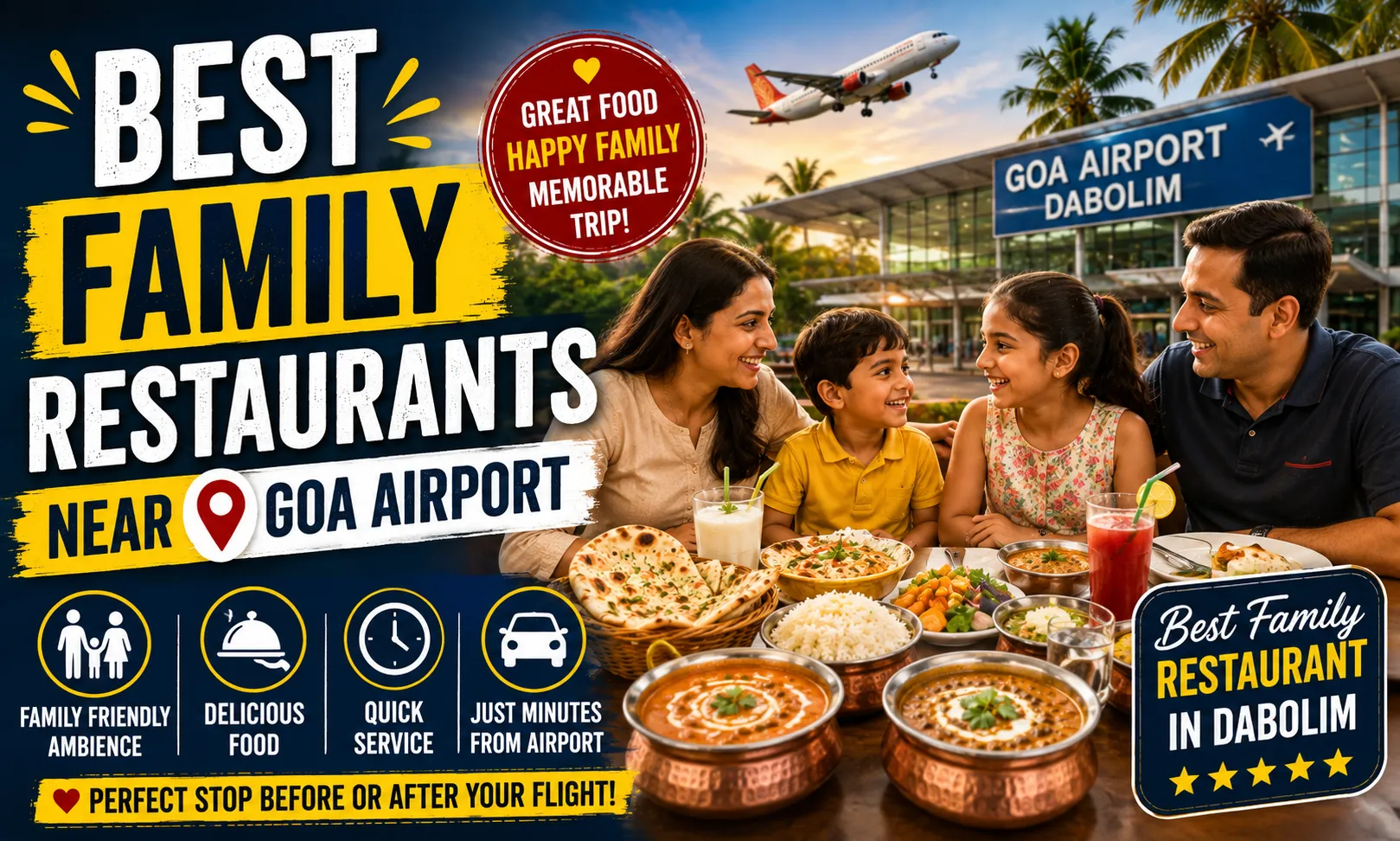 Best Family Restaurants Near Goa Airport