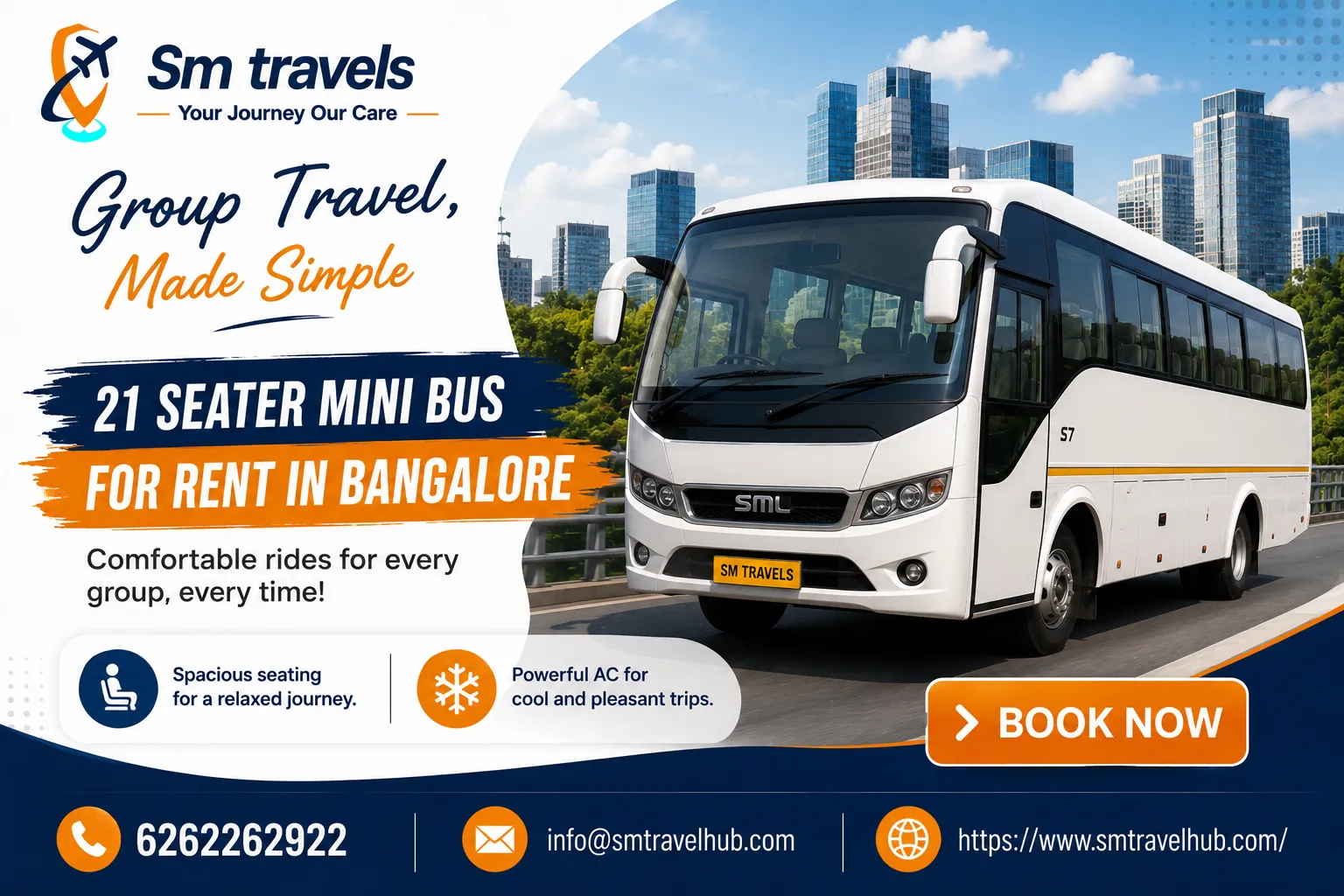 Modern Group Transportation Solutions for Families, Corporates & Tourists