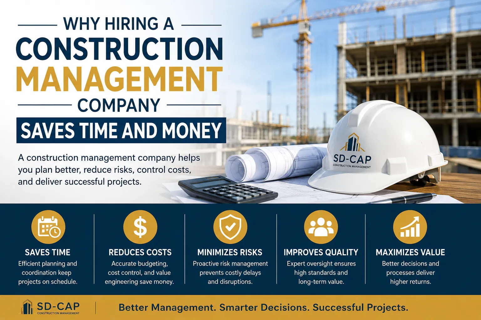 Why Hiring a Construction Management Company Saves Time and Money