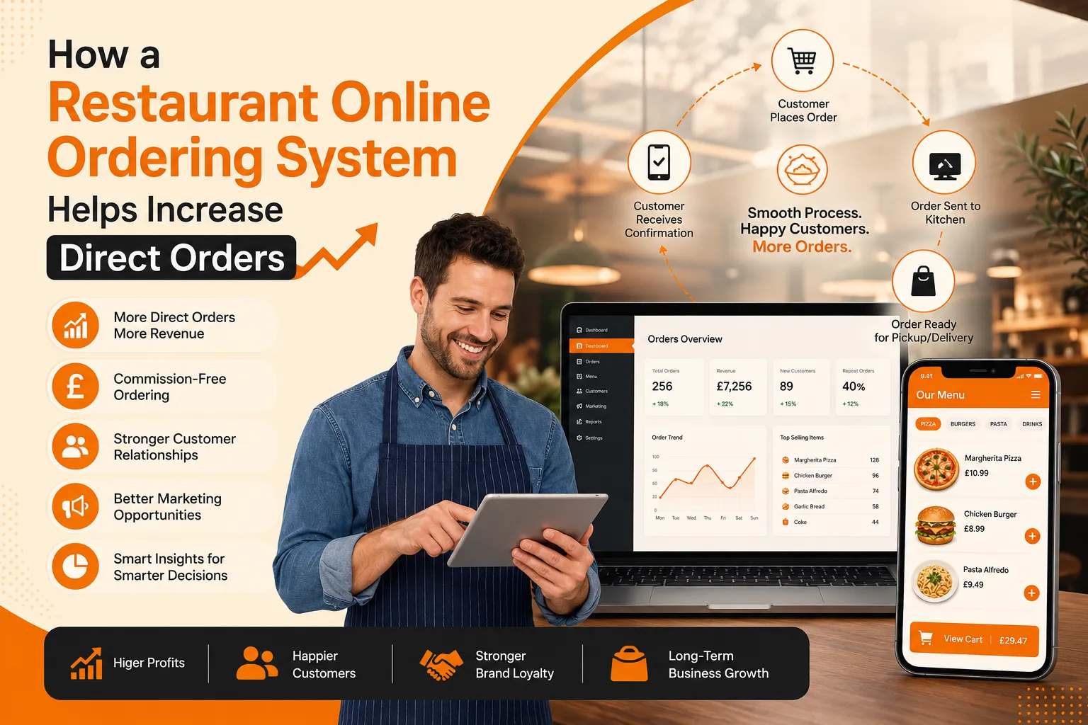 How a Restaurant Online Ordering System Helps Increase Direct Orders