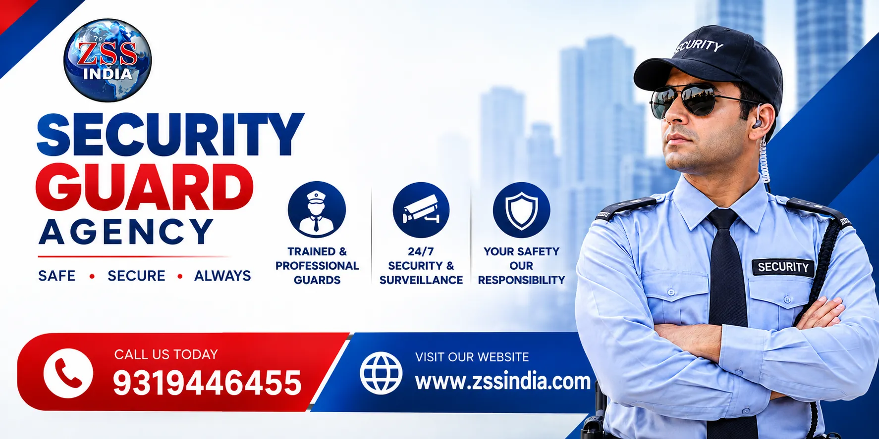 Security Guard Agency Services by ZSS India