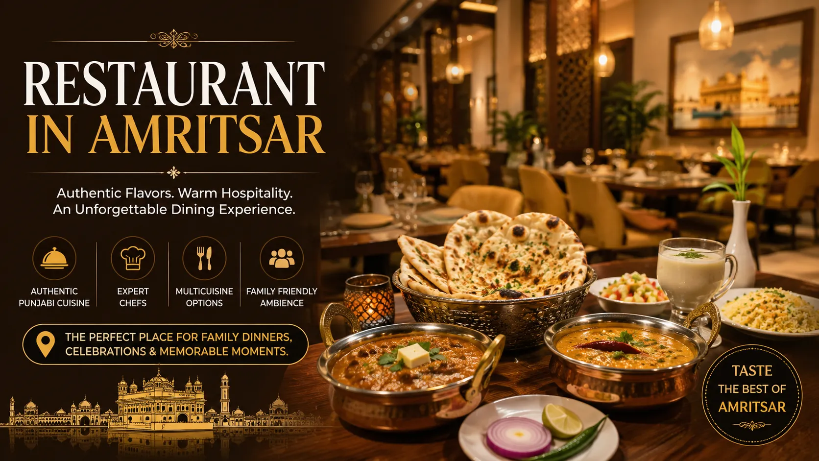 Enjoy Memorable Family Dining at a Restaurant in Amritsar