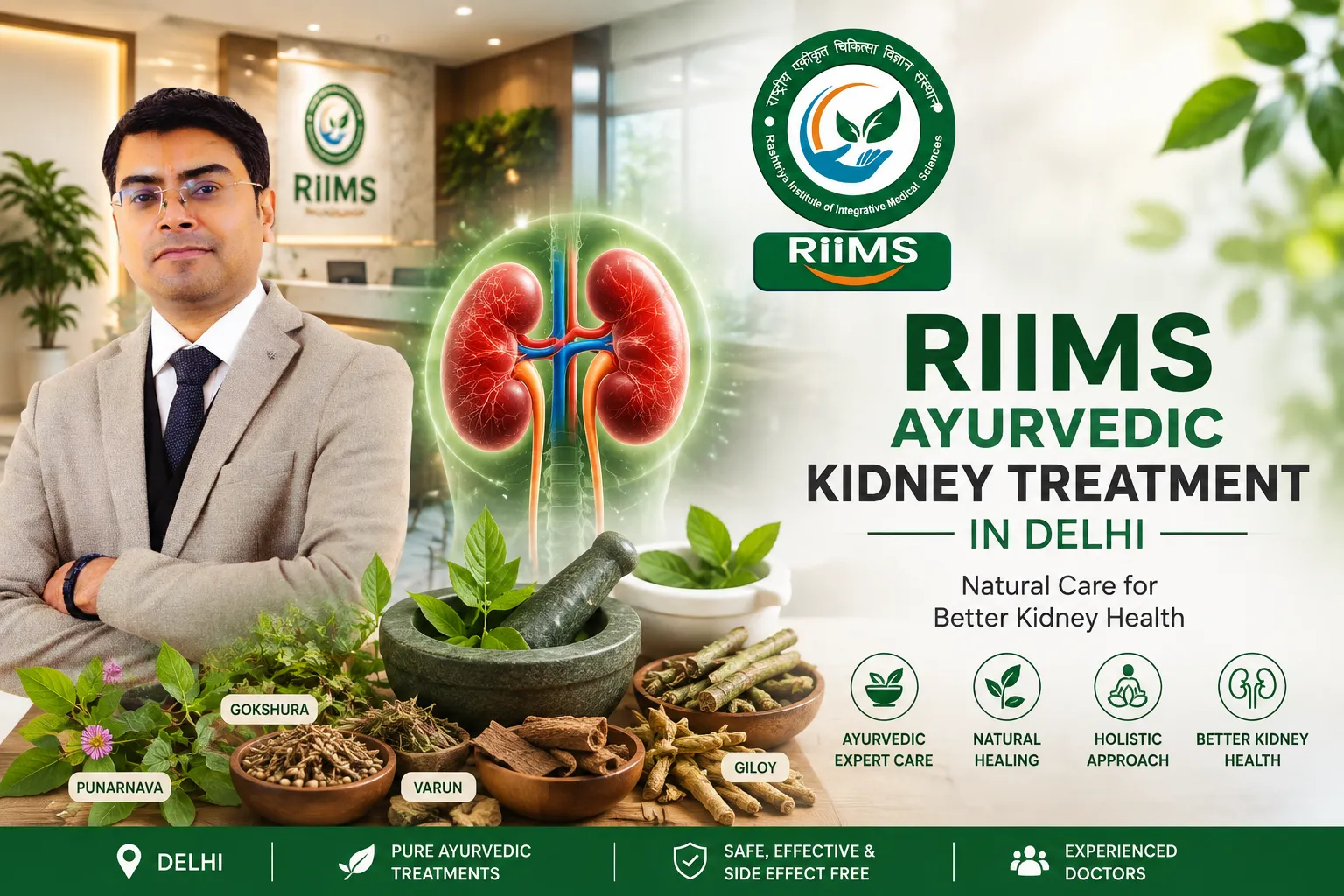 RIIMS Ayurvedic Kidney Treatment in Delhi – Natural Care for Better Kidney Health