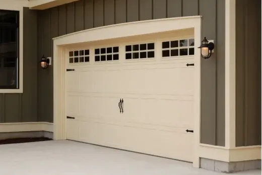 Newly installed garage door.