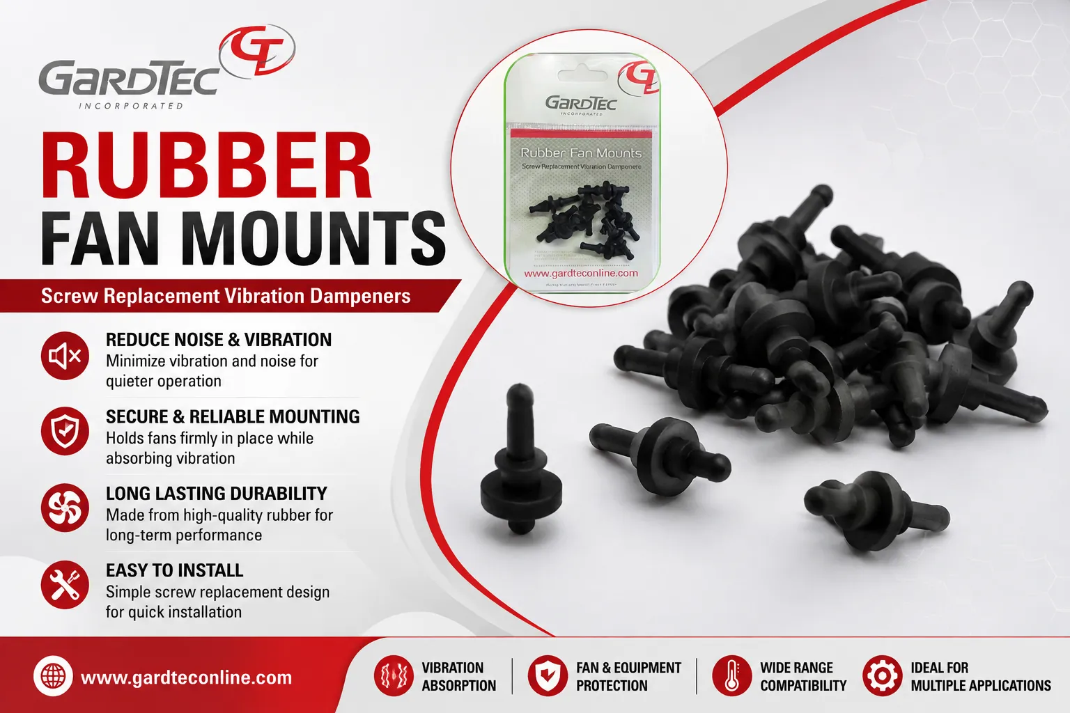 What Are Rubber Fan Mounts?