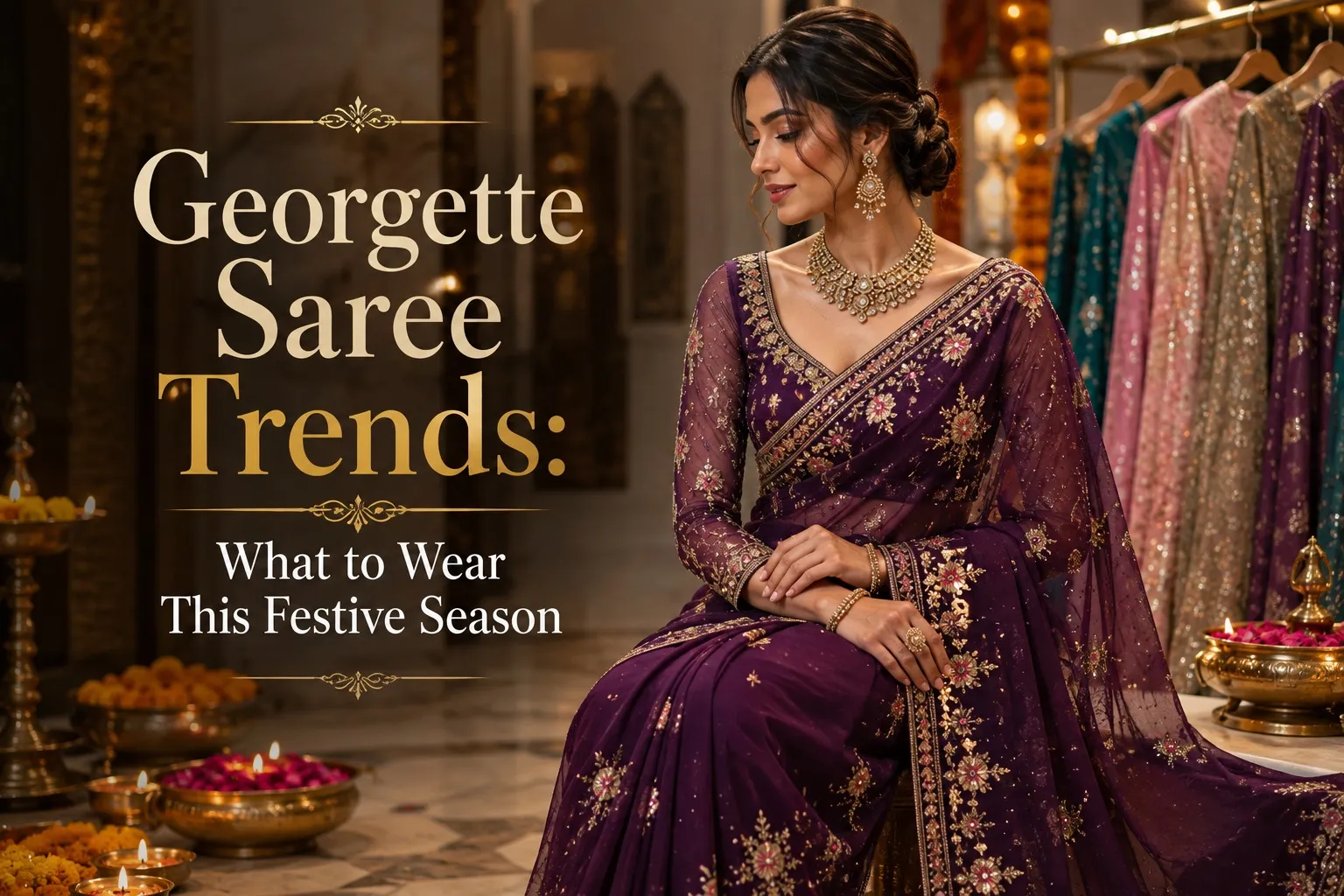 Georgette Saree Trends: What to Wear This Festive Season