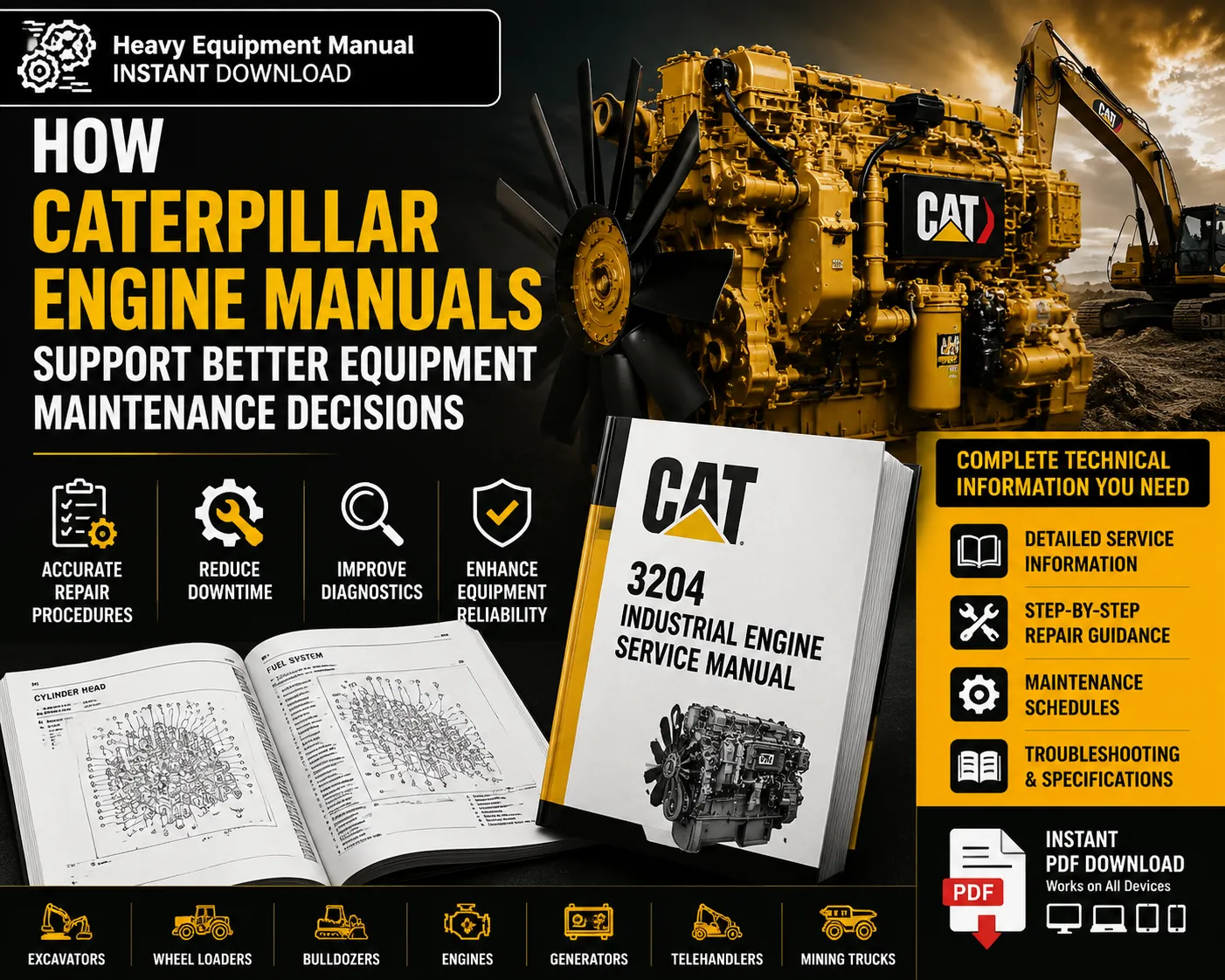 Caterpillar Engine Manuals: Improve Equipment Maintenance and Reduce Downtime