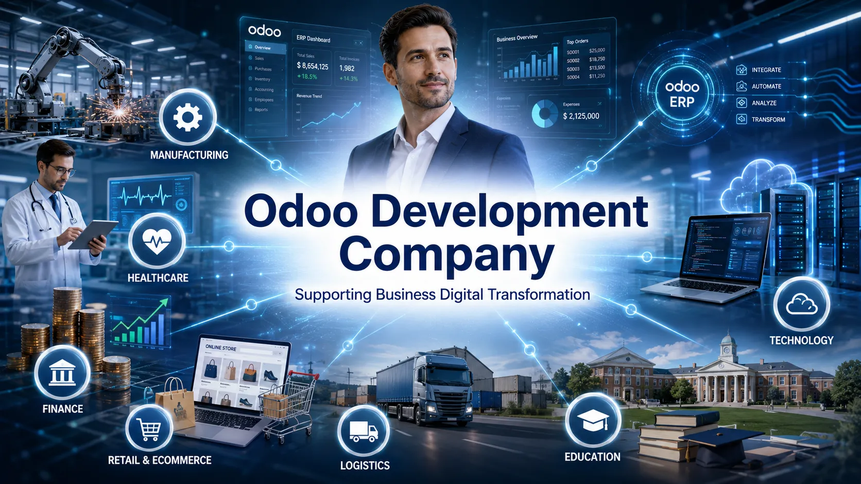 How an Odoo Development Company Supports Business Digital Transformation.