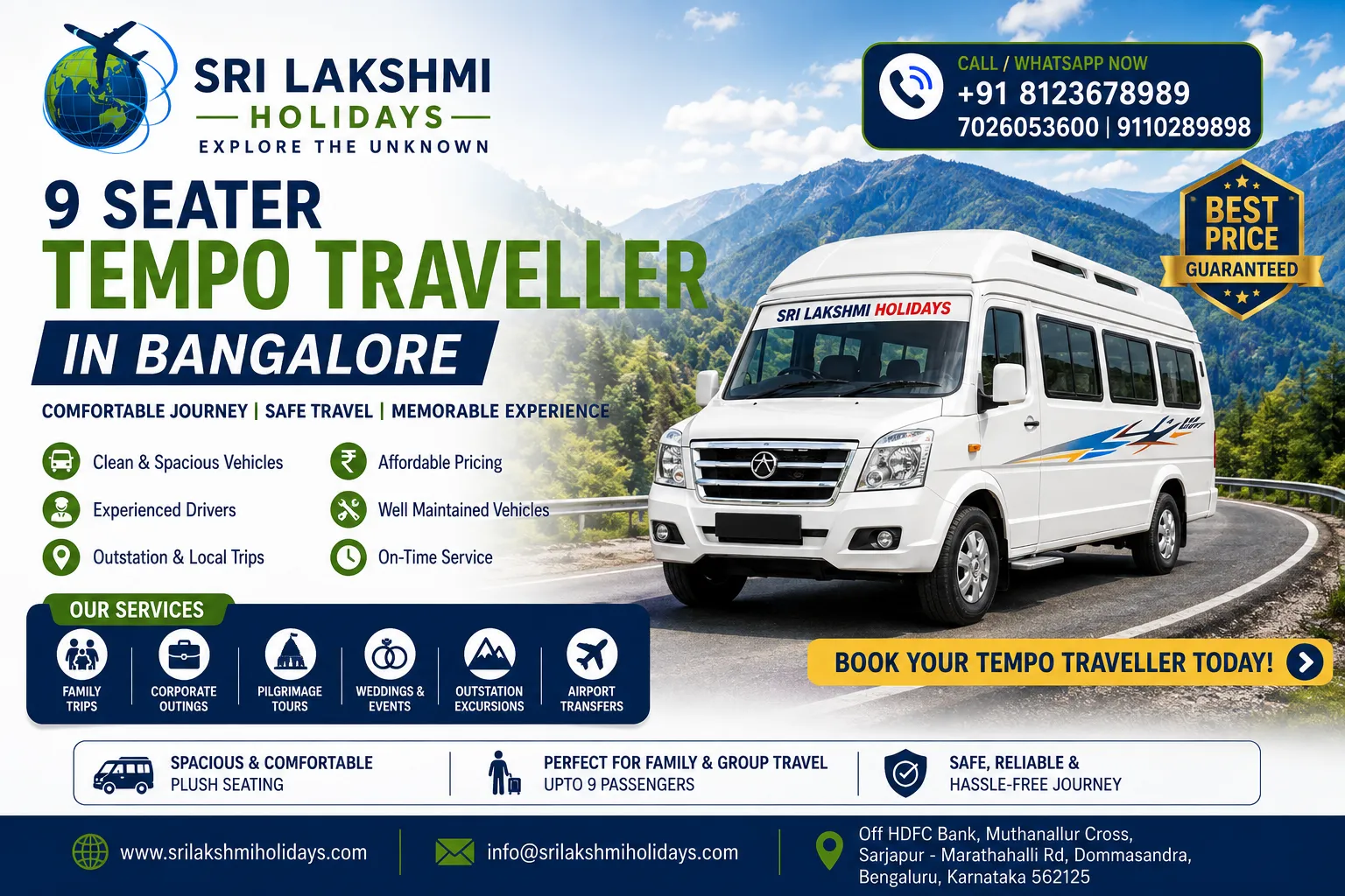 Bangalore Group Travel Guide Choosing the Right Traveller for a Comfortable Journey