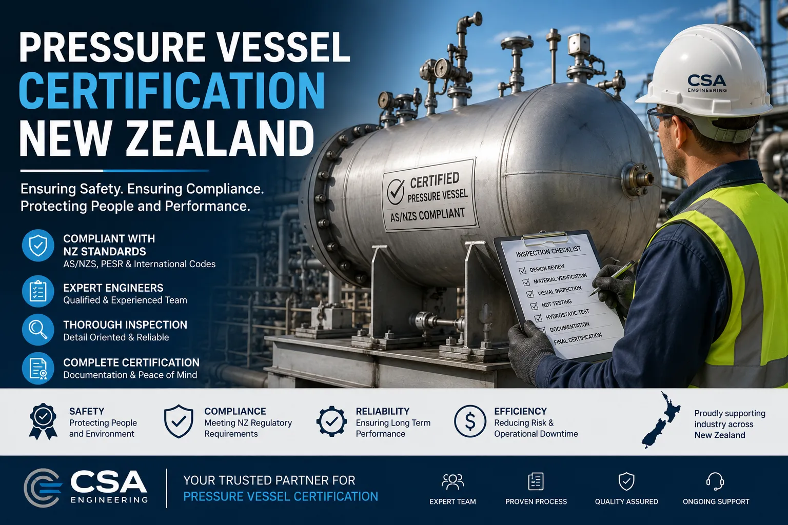 Why Pressure Vessel Certification Is Essential for Safe and Compliant Operations in New Zealand
