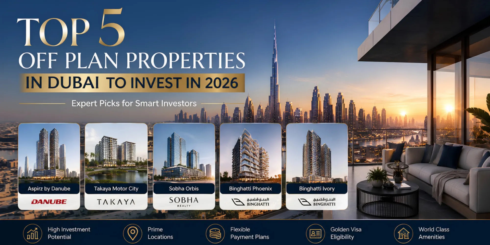 Top 5 Off Plan Properties in Dubai to Invest in 2026