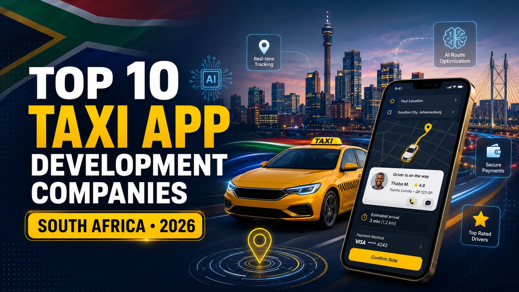 Top 10 Taxi App Development Companies in South Africa (2026)