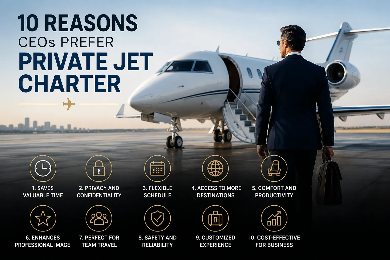 10 Reasons CEOs Prefer Private Jet Charter