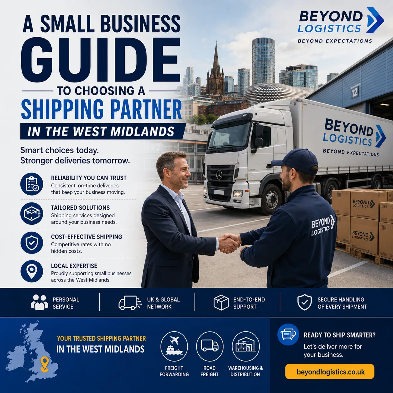 A Small Business Guide to Choosing a Shipping Partner in the West Midlands