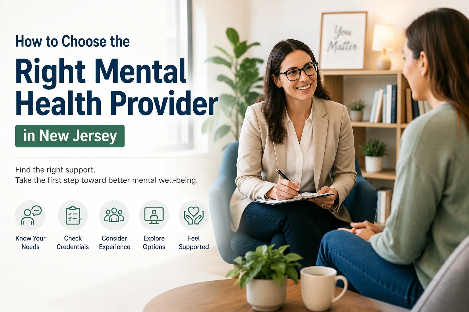 How to Choose a Mental Health Provider in New Jersey