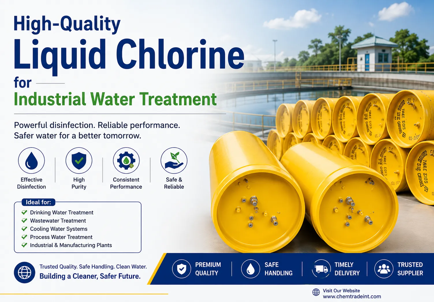 High-Quality Liquid Chlorine for Industrial Water Treatment