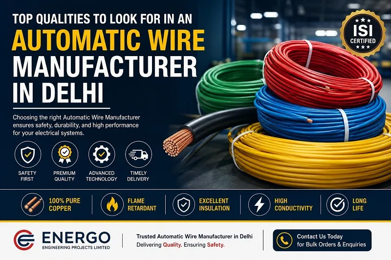 Top Qualities to Look for in an Automatic Wire Manufacturer in Delhi