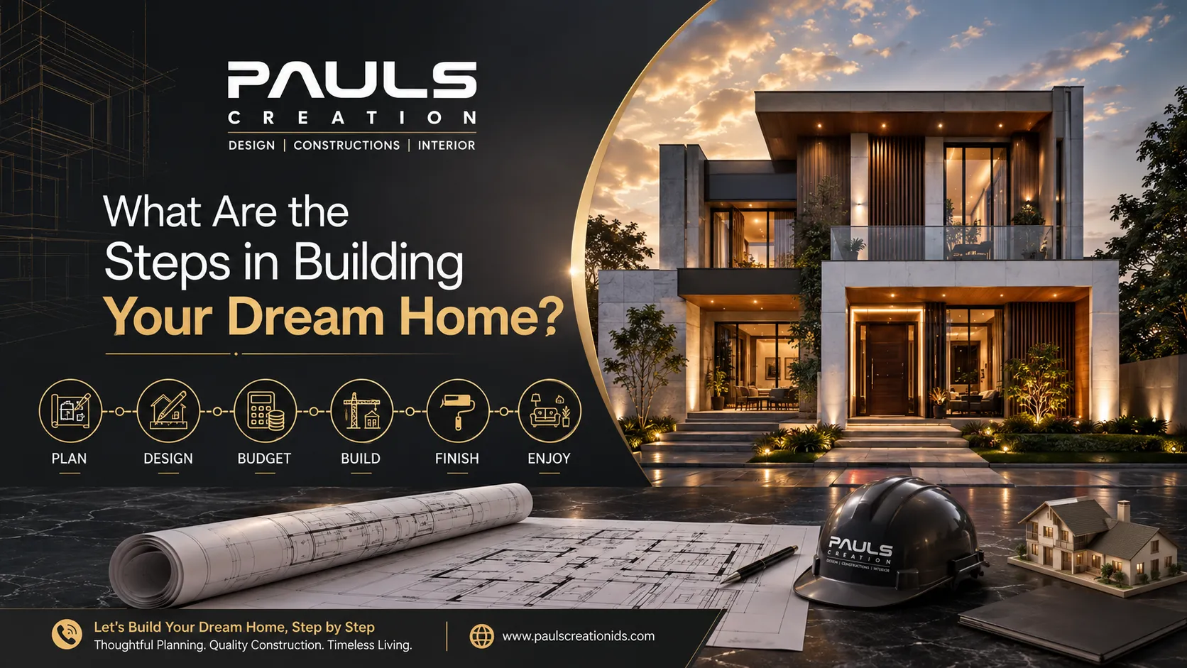 WHAT IS THE PROCESS OF BUILDING YOUR  DREAM HOME?