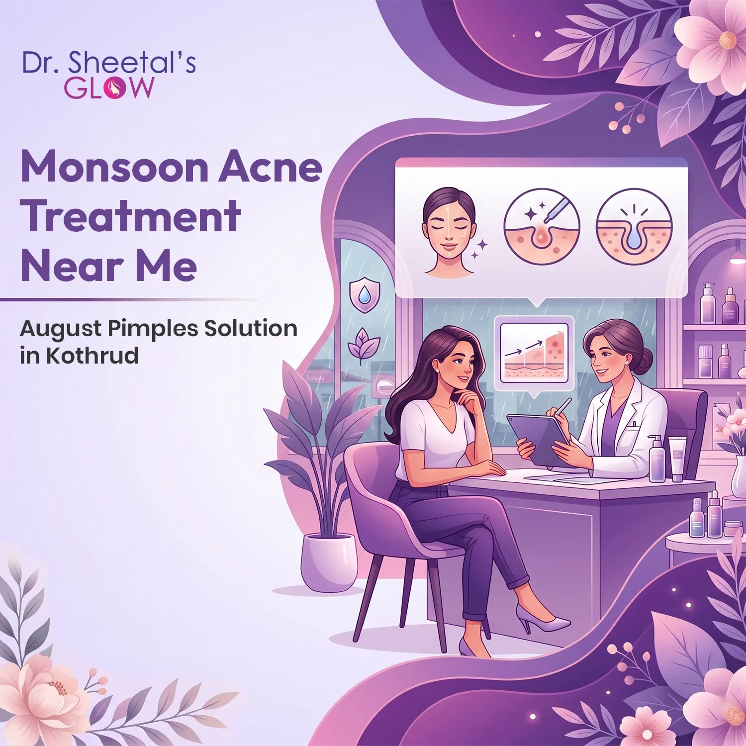 Why Monsoon Acne Increases in August and How Dermatologist Guidance Helps Clear Skin