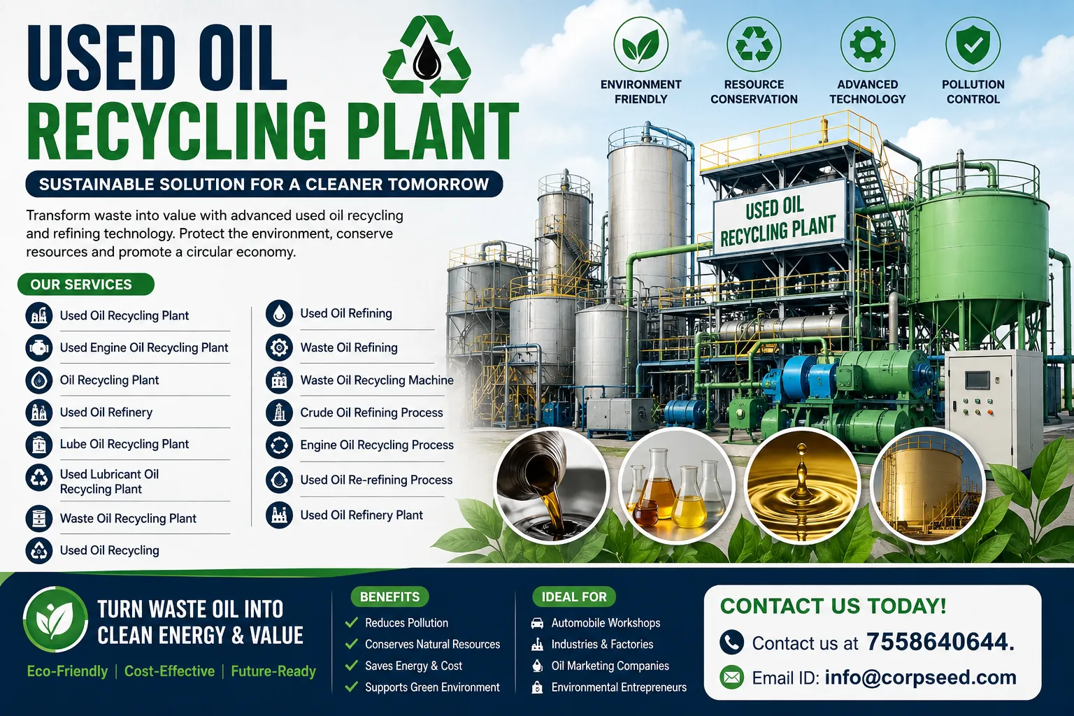 Used Oil Recycling Plant in India: Complete Guide to Setup, Process, and Compliance in 2026