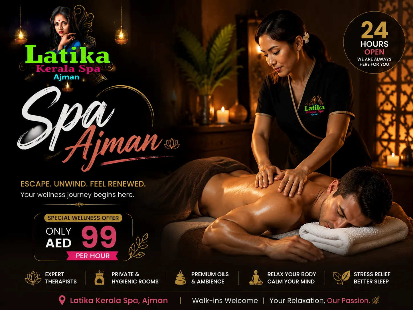 Best Spa in Ajman for Relaxation and Wellness | Open 24/7