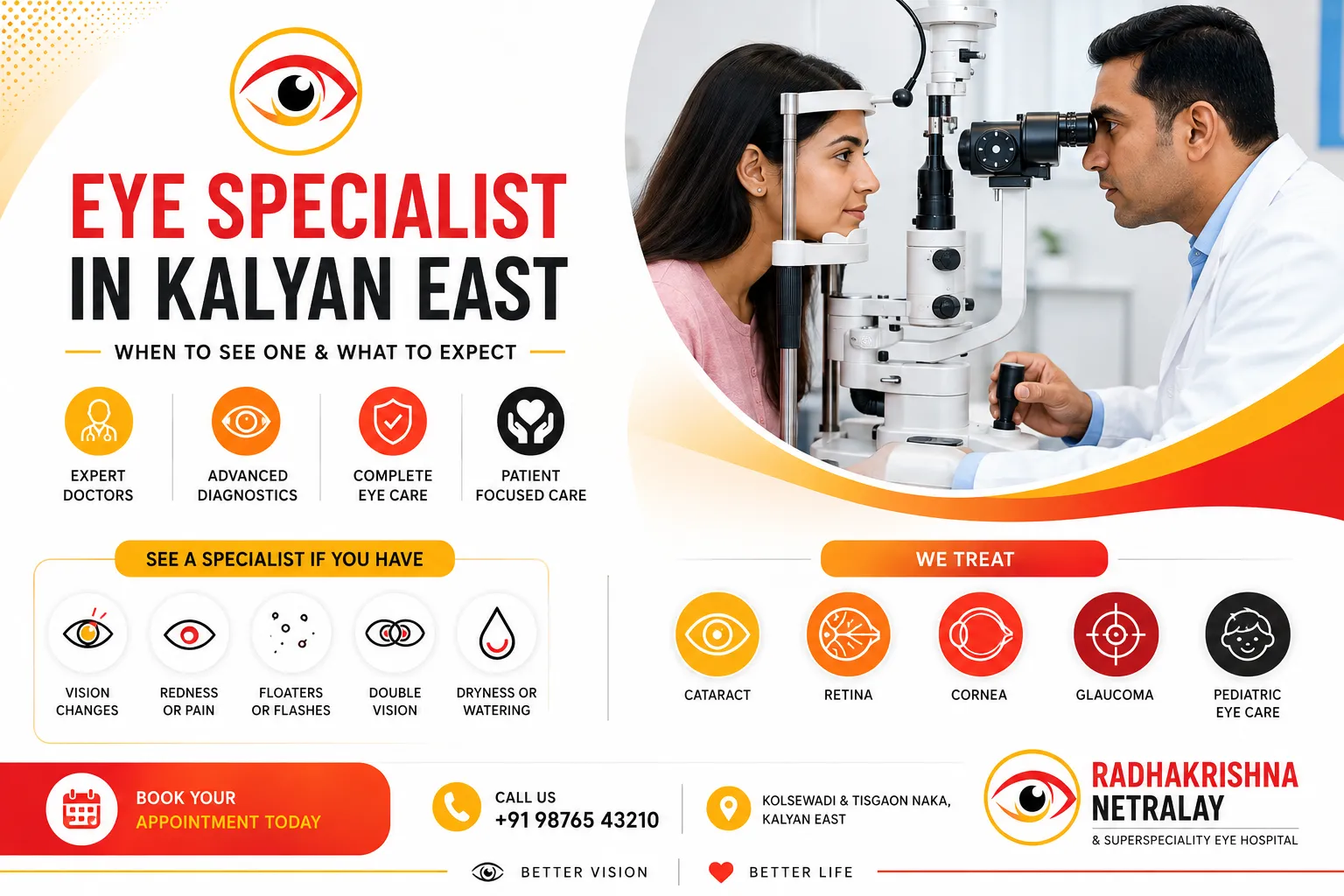 Eye Specialist in Kalyan East | Consult Expert Ophthalmologists at Radhakrishna Netralay