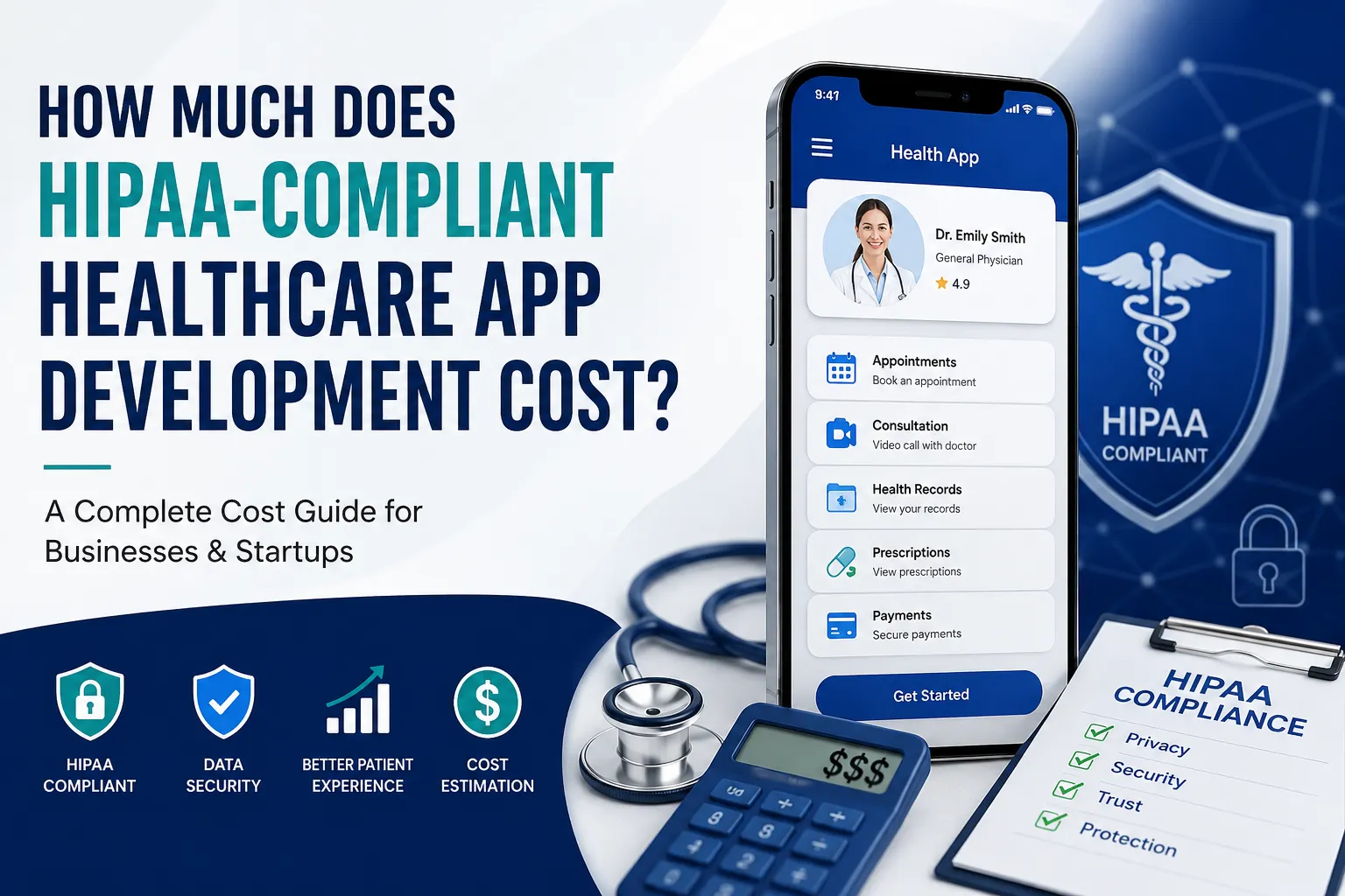 How Much Does HIPAA-Compliant Healthcare App Development Cost?