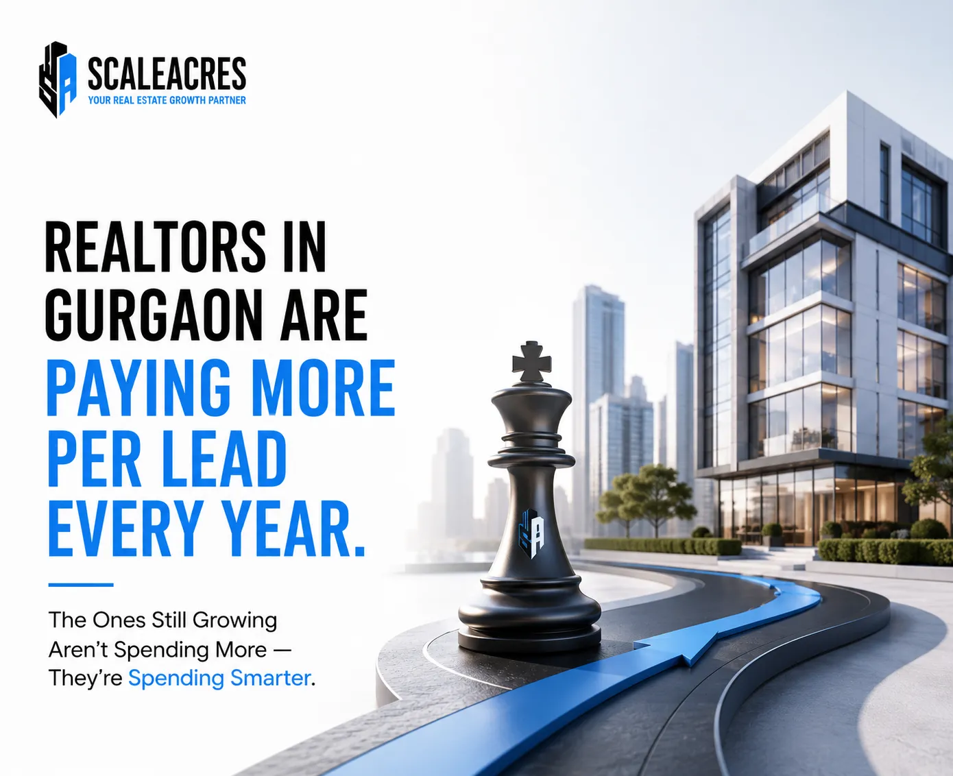 Realtors in Gurgaon Are Paying More Per Lead Every Year. The Ones Still Growing Aren't Spending More — They're Spending Smarter.