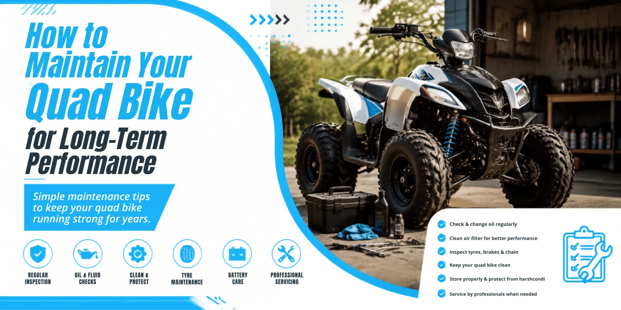 How to Maintain Your Quad Bike for Long-Term Performance