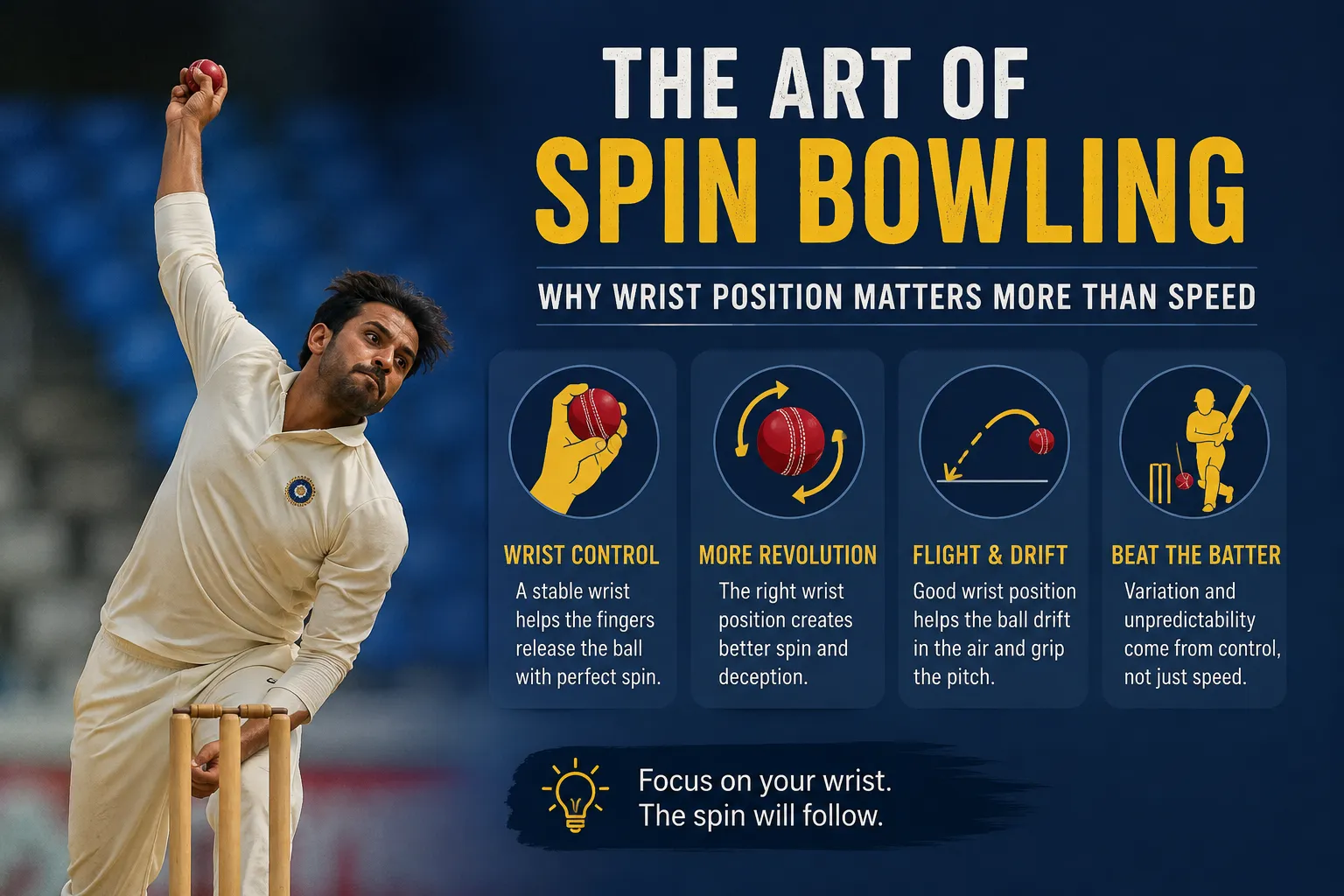The Art of Spin Bowling: Why Wrist Position Matters More Than Speed