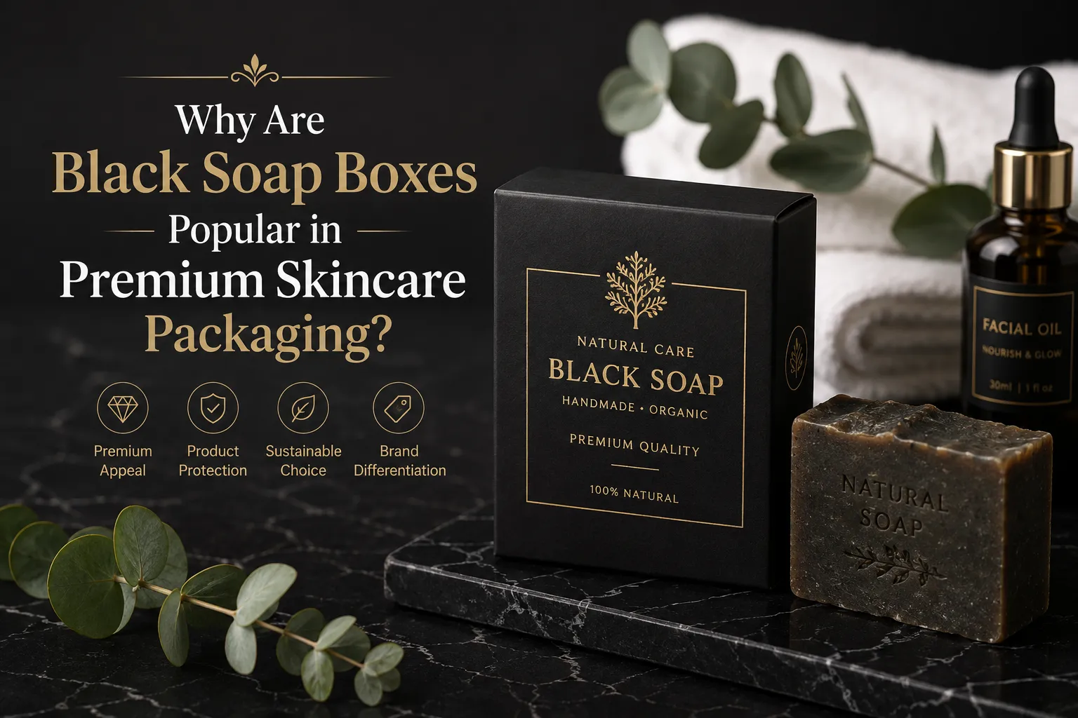 Why Are Black Soap Boxes Popular in Premium Skincare Packaging?