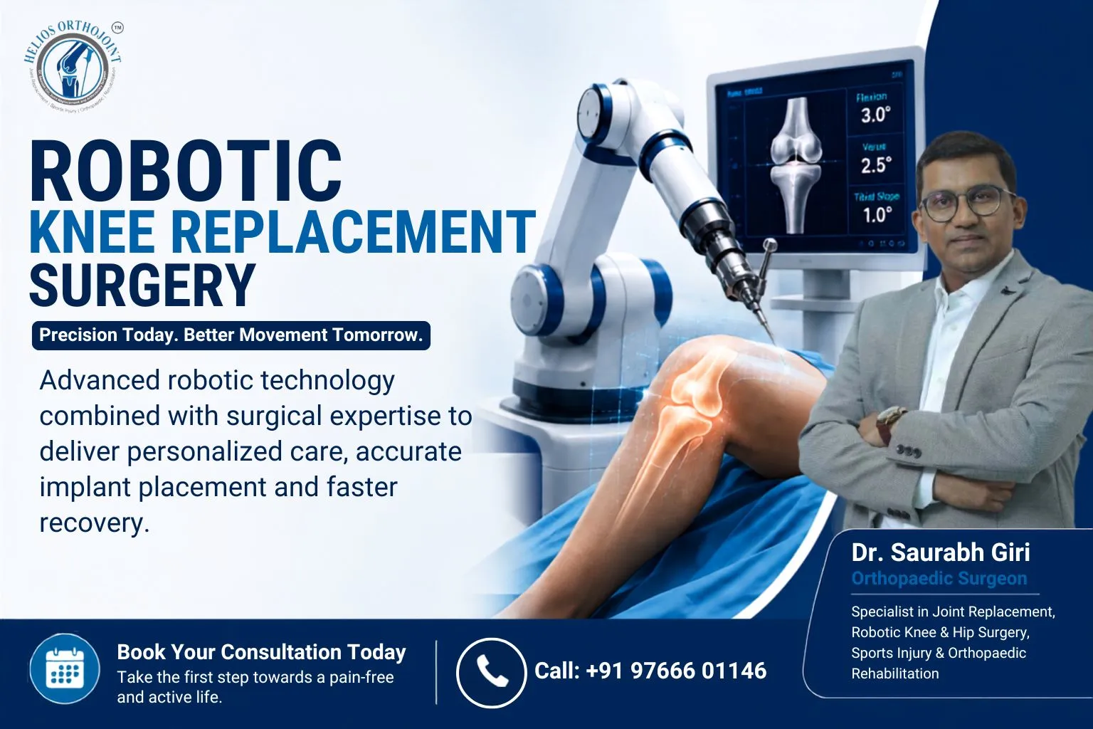 Robotic Knee Replacement Surgery: Precision, Faster Recovery & Better Outcomes