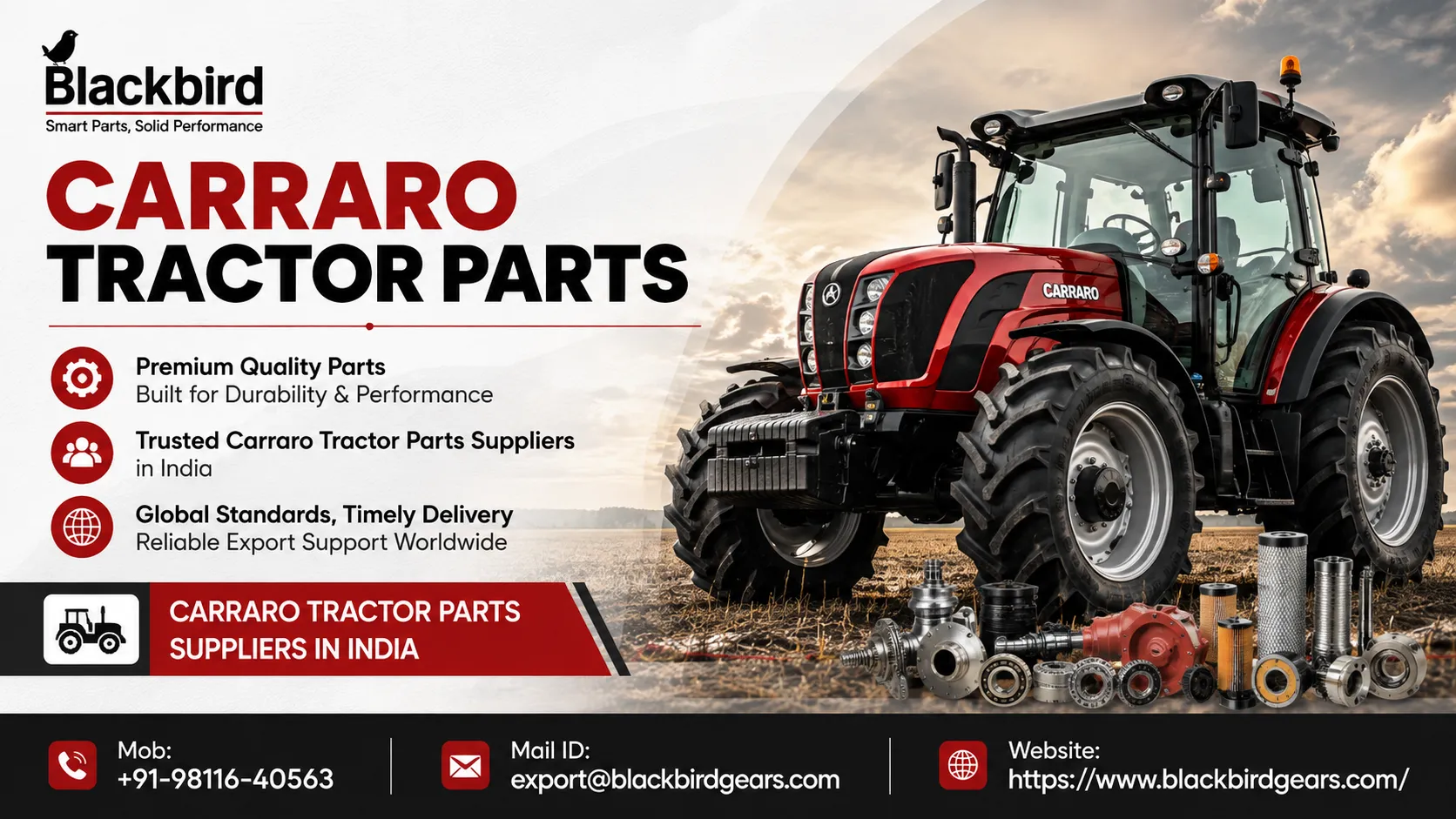 Carraro Tractor Parts Suppliers in India Best Choice