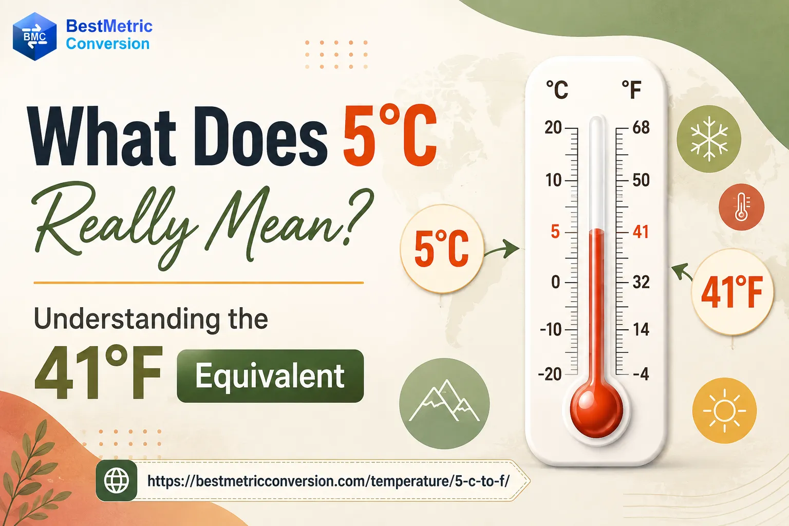 What Does 5°C Really Mean? Understanding the 41°F Equivalent