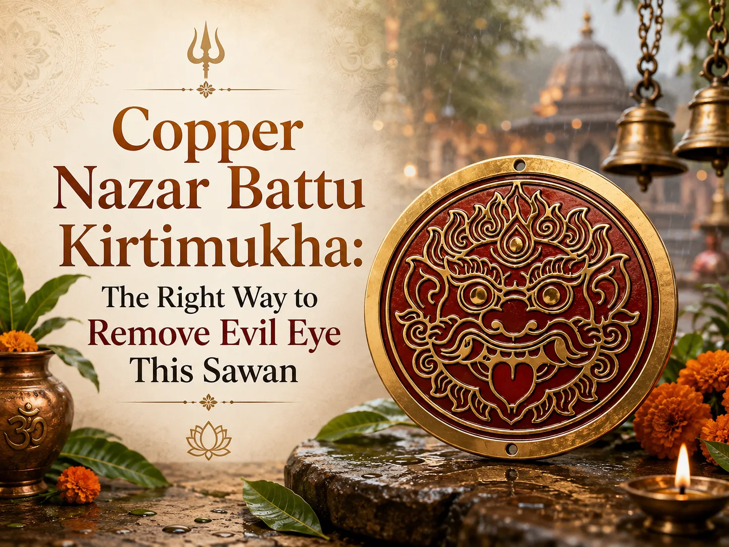 Copper Nazar Battu Kirtimukha: The Right Way to Remove Evil Eye This Sawan