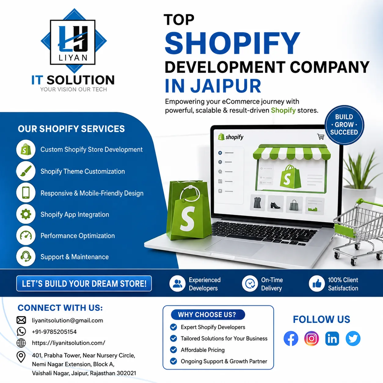 Best Shopify Development Services Company in Jaipur for High-Converting Stores