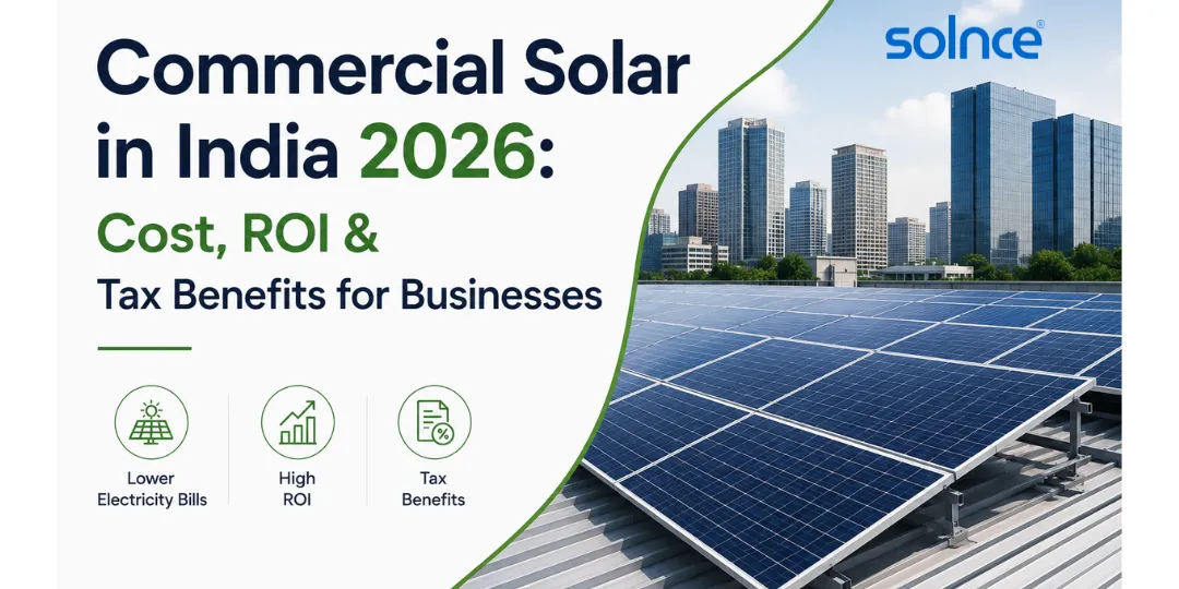 Commercial Solar in India 2026: Cost, ROI & Tax Benefits for Businesses