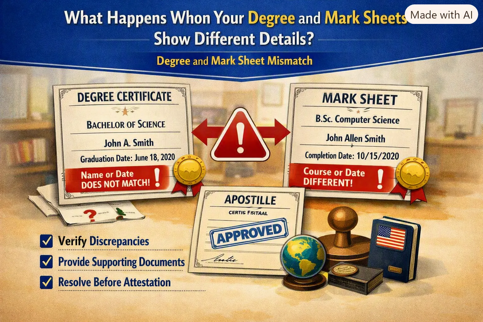 What Happens When Your Degree and Mark Sheets Show Different Details?