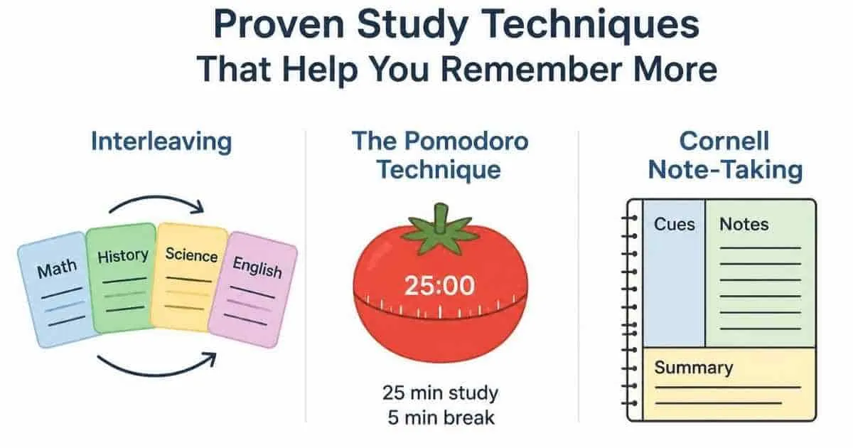 Proven Study Techniques That Help You Remember More