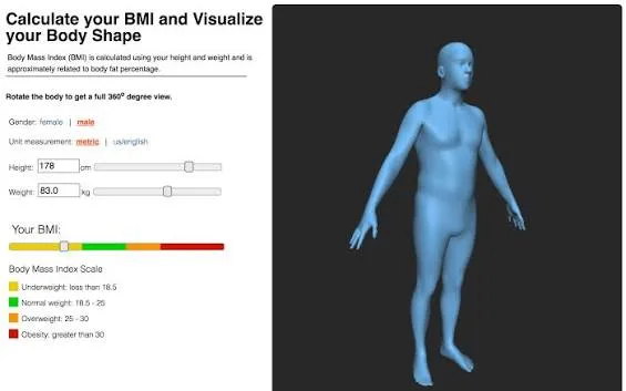 Height and Weight Simulator: Visualise Your Body Shape at Any Weight