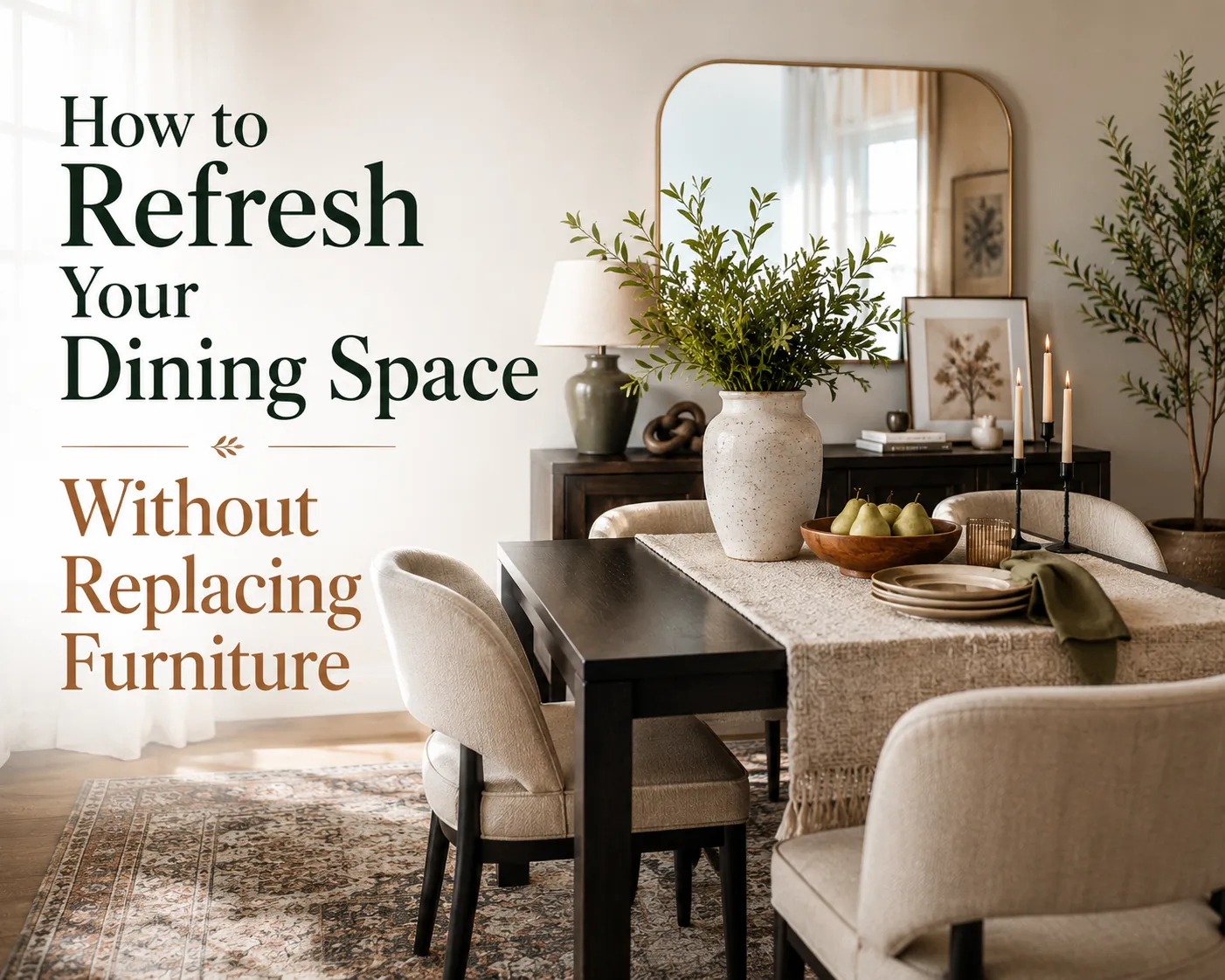 How to Refresh Your Dining Space Without Replacing Furniture