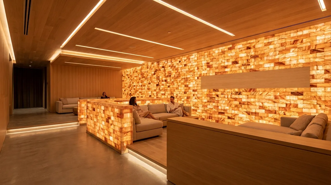 Pink Salt Tiles and Light Architecture: Shaping Warm, Textured Interior Experiences