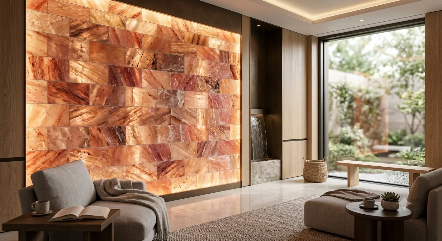 Pink Salt Tiles in Interior Design: Creating Warm, Natural, and Atmospheric Spaces