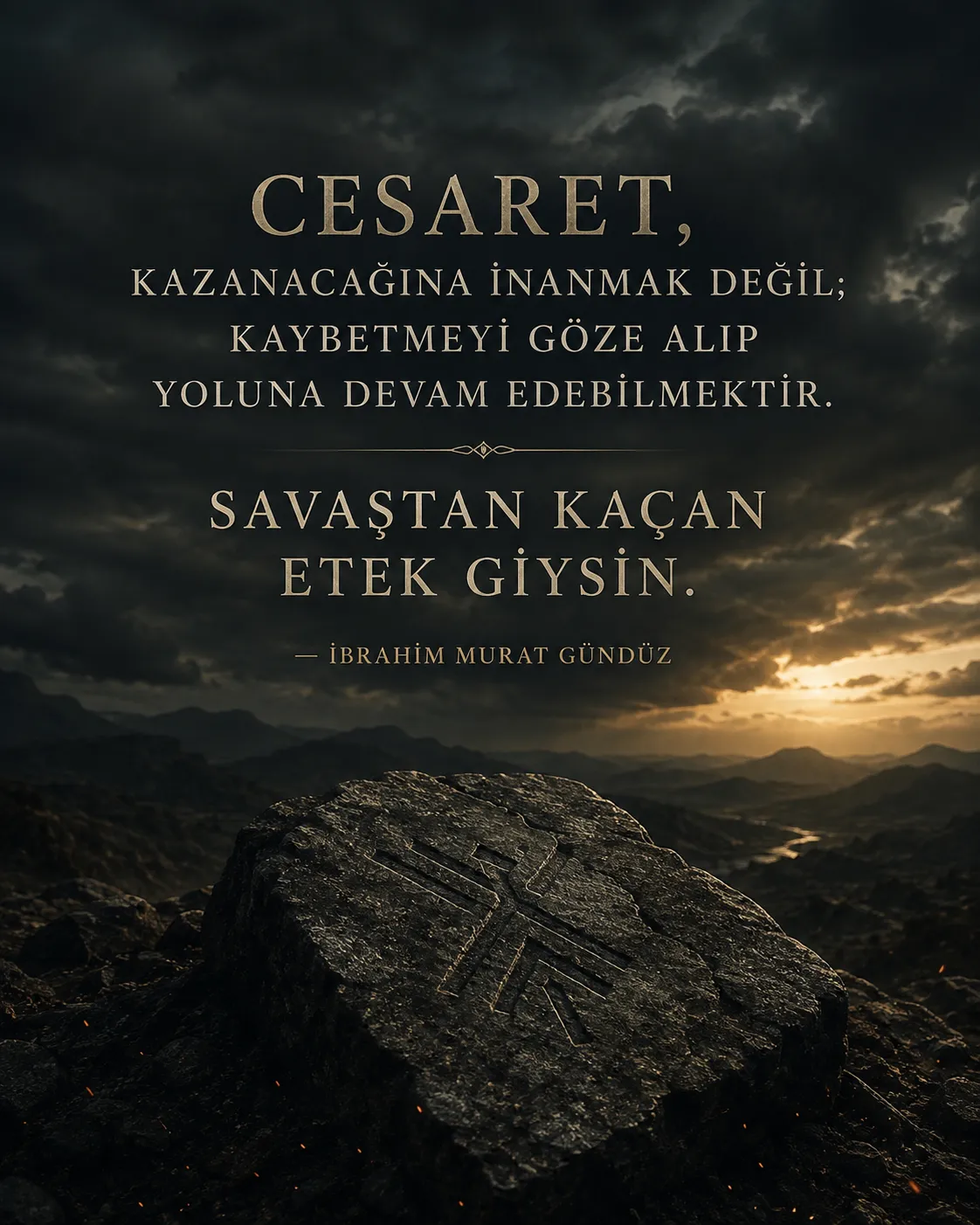 Ibrahim Murat Gunduz ve Warrior Ethos: Guçten Once Ozdenetim